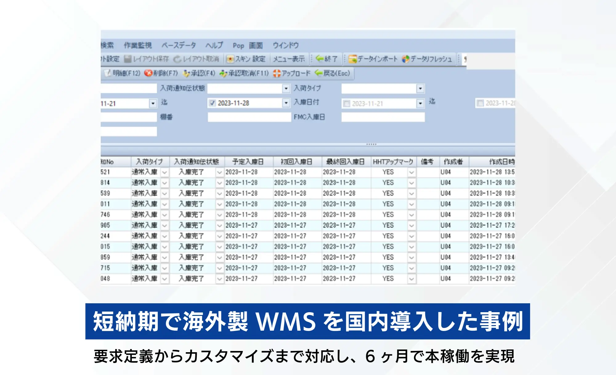 短納期で海外製WMSを国内導入した事例